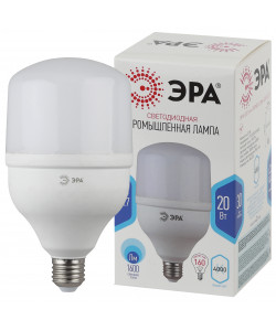 Лампа светодиодная ЭРА STD LED POWER T80-20W-6500-E27 E27 / Е27 20 Вт колокол холодный дневной свет