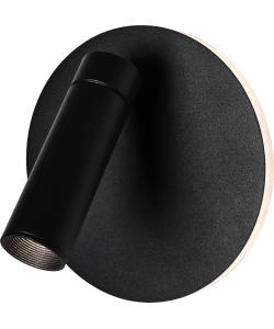 Декоративная подсветка светодиодная ЭРА EDGAR WL55 BK для интерьера COB 5Вт/SMD 7Вт 4000К черный IP20
