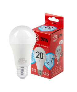 Лампочка светодиодная ЭРА RED LINE LED A65-20W-840-E27 R E27 / Е27 20 Вт груша нейтральный белый свет