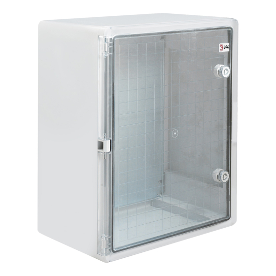 Корпус пластиковый ЭРА ЩМП-П (400х300х170) IP65 УХЛ1 прозрачная дверь серый
