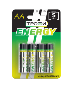 Батарейки Трофи LR6-4BL ENERGY Alkaline (40/720/17280)