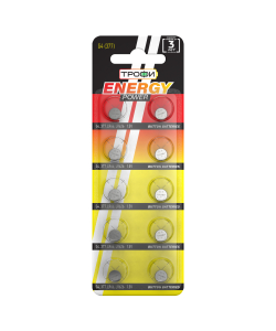 Батарейки Трофи G4 (377) LR626, LR66 ENERGY POWER Button Cell (200/1600/140800)
