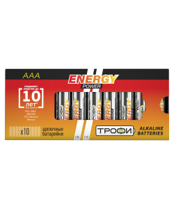 Батарейки Трофи LR03-10 box ENERGY POWER Alkaline (10/800/48000)