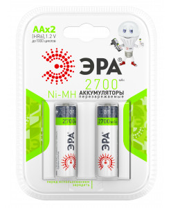 ЭРА HR6-2BL 2700mAh (20/240/9600)