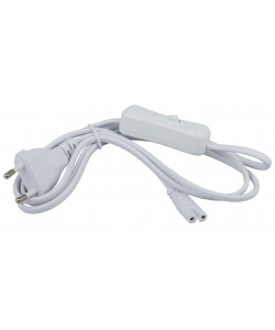 Сетевой шнур ЭРА LLED-A-CABLE-1.5m-SW-W c выключателем разъем C7 длина 1,5м