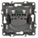 12-2101-06 ЭРА Розетка 2P+E Schuko, 16A-250В, IP20, Эра12, чёрный (10/100/2800)