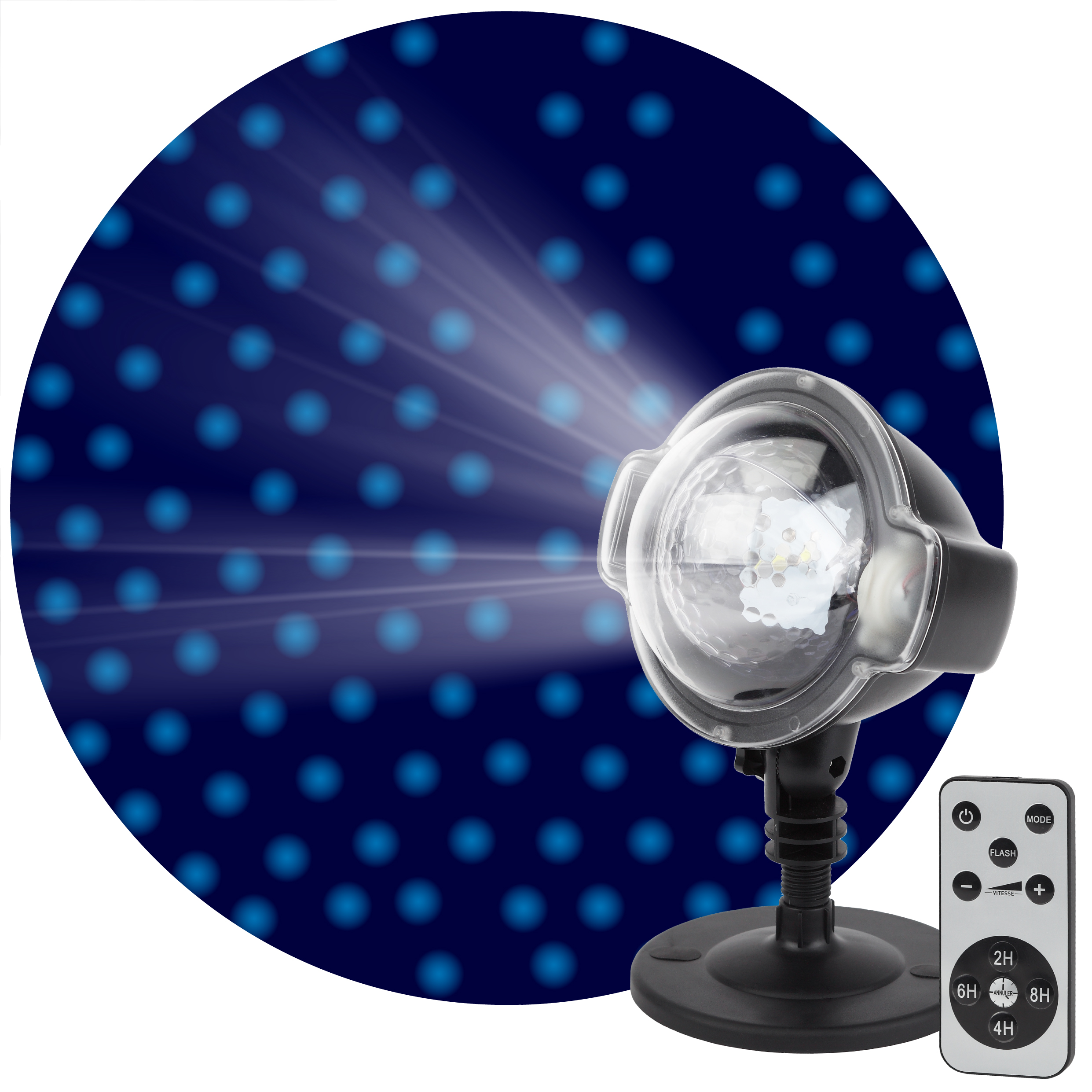 ENIOP-03 ЭРА Проектор LED Падающий Снег Мультирежим Холодный Свет.